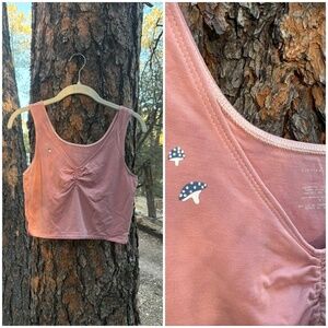 Purusha People "Rosy Mushy Gather Top" Size Large